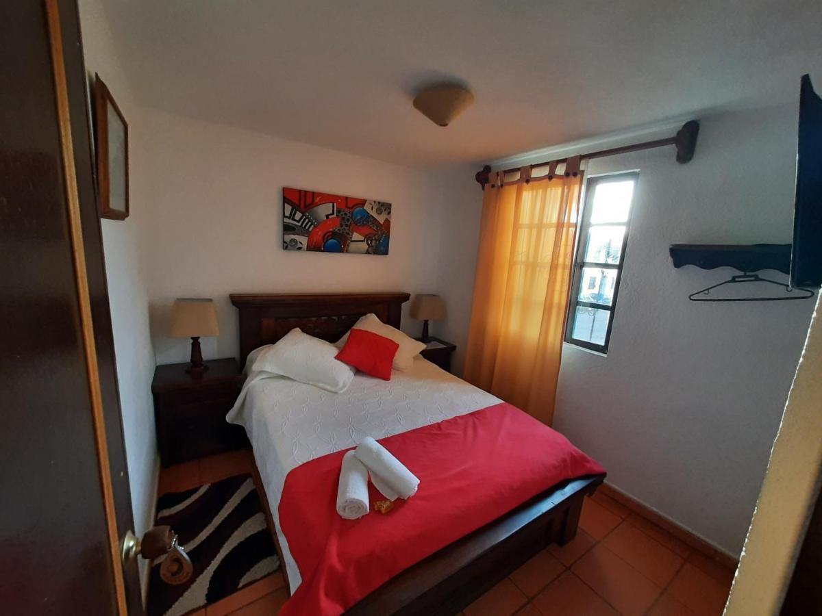 Aparta Hotel El Refugio De Maria Villa de Leyva Bagian luar foto