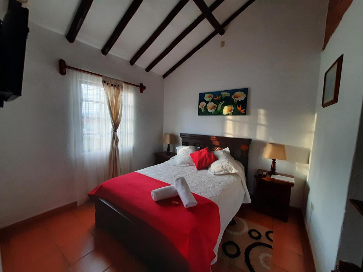 Aparta Hotel El Refugio De Maria Villa de Leyva Bagian luar foto