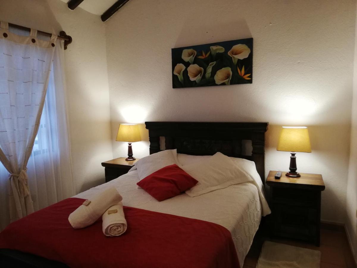 Aparta Hotel El Refugio De Maria Villa de Leyva Bagian luar foto